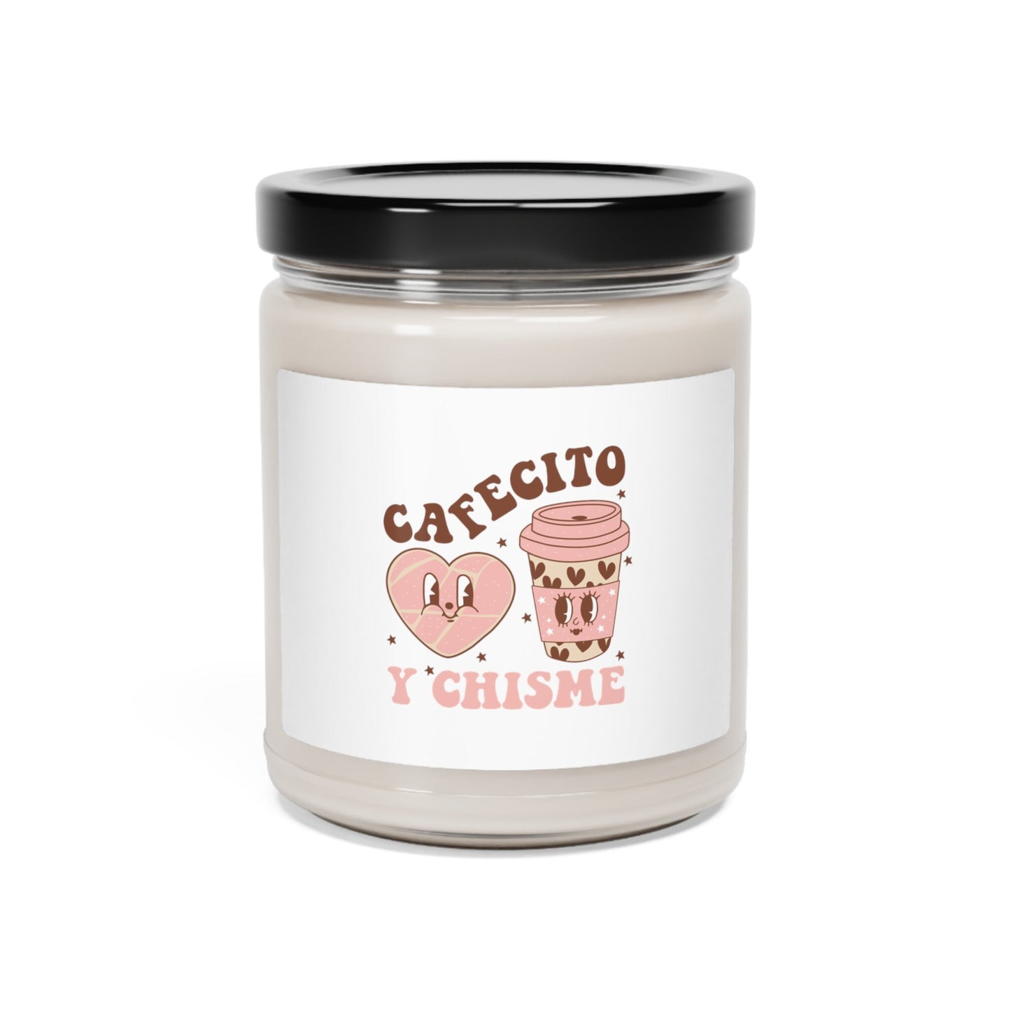 Coffee & Gossip Scented Soy Candle, 9oz Spanish