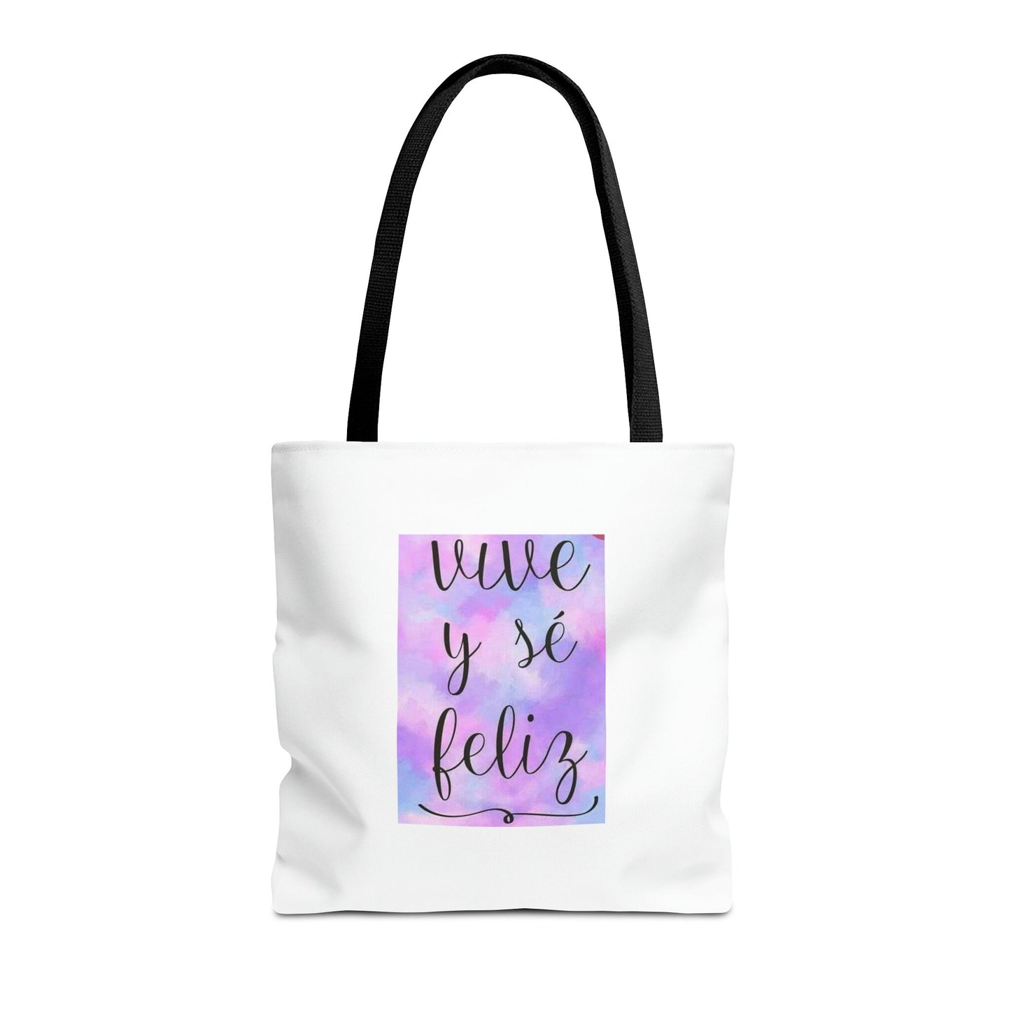 Live Be Happy Tote Bag Spanish (AOP)