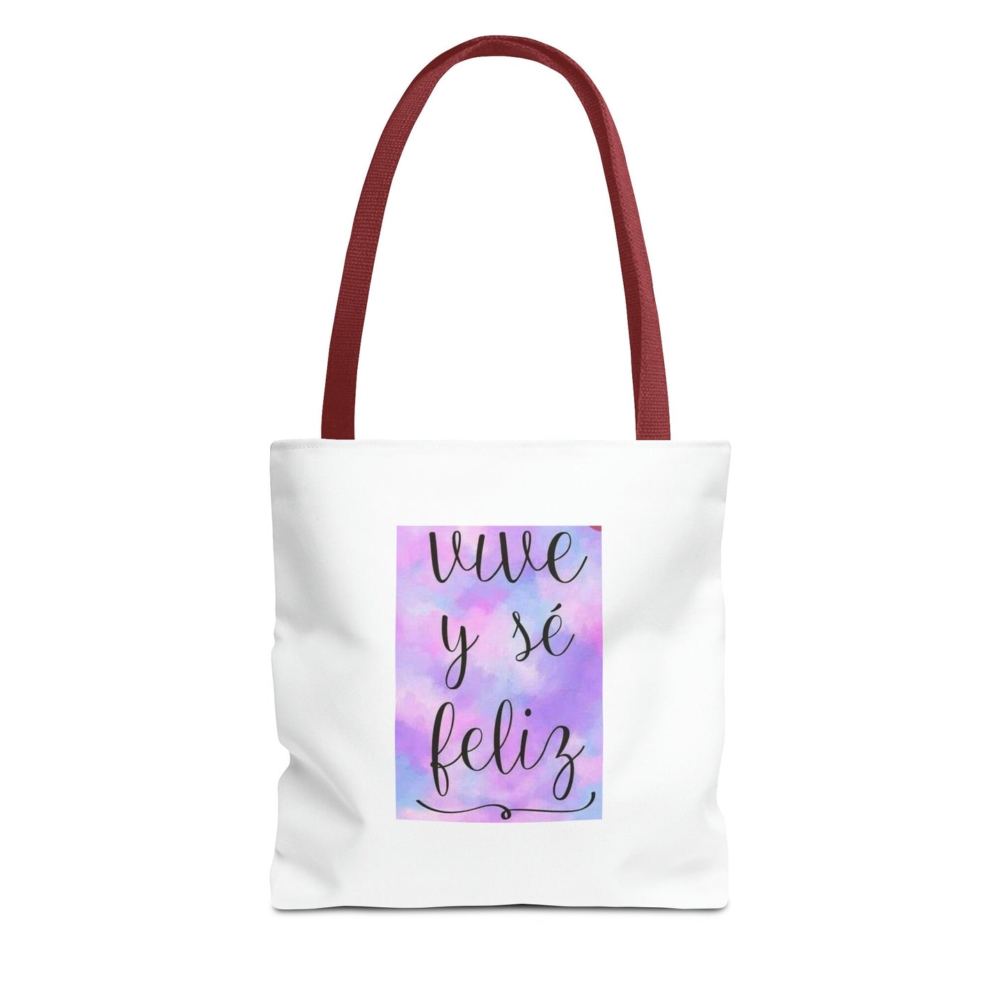 Live Be Happy Tote Bag Spanish (AOP)