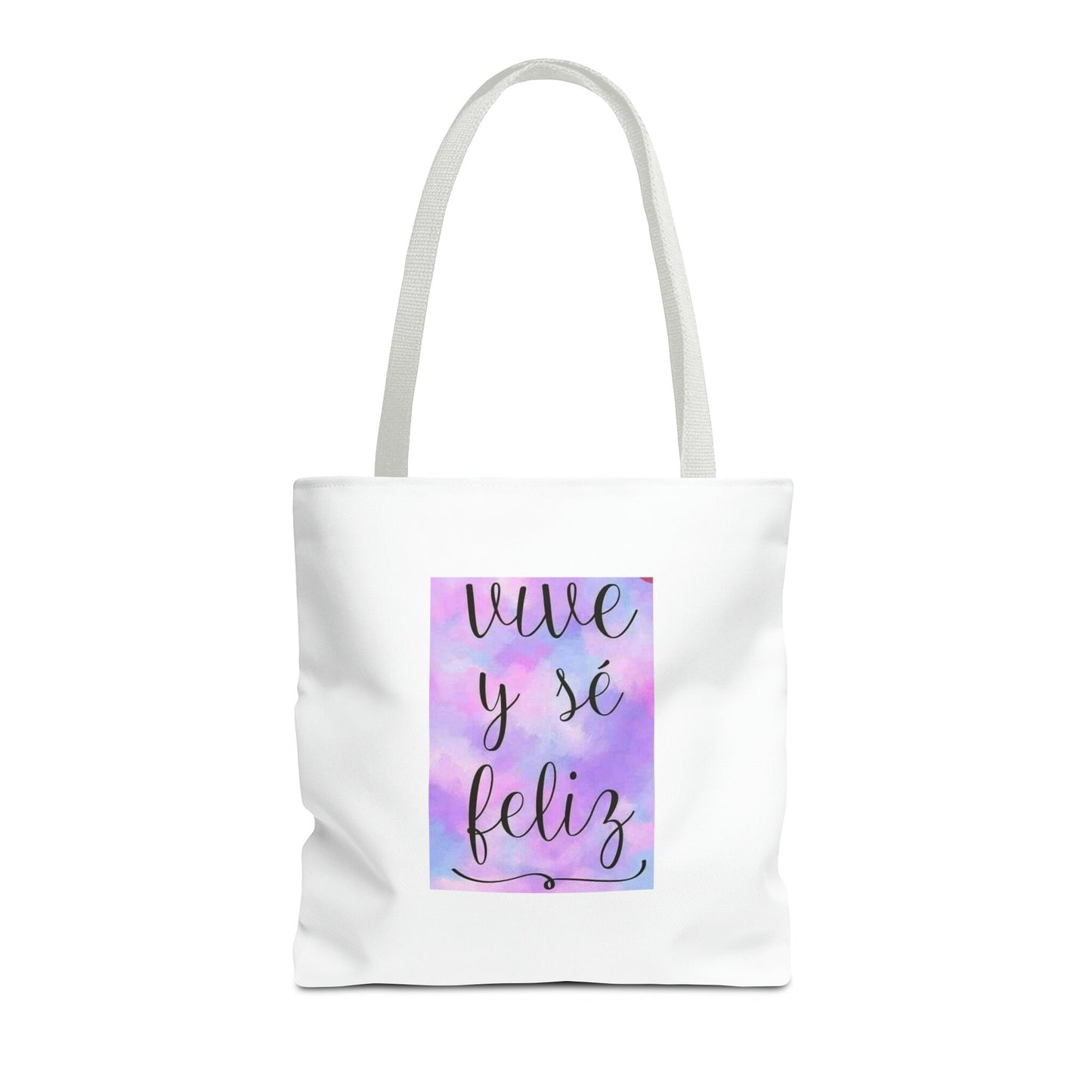 Live Be Happy Tote Bag Spanish (AOP)