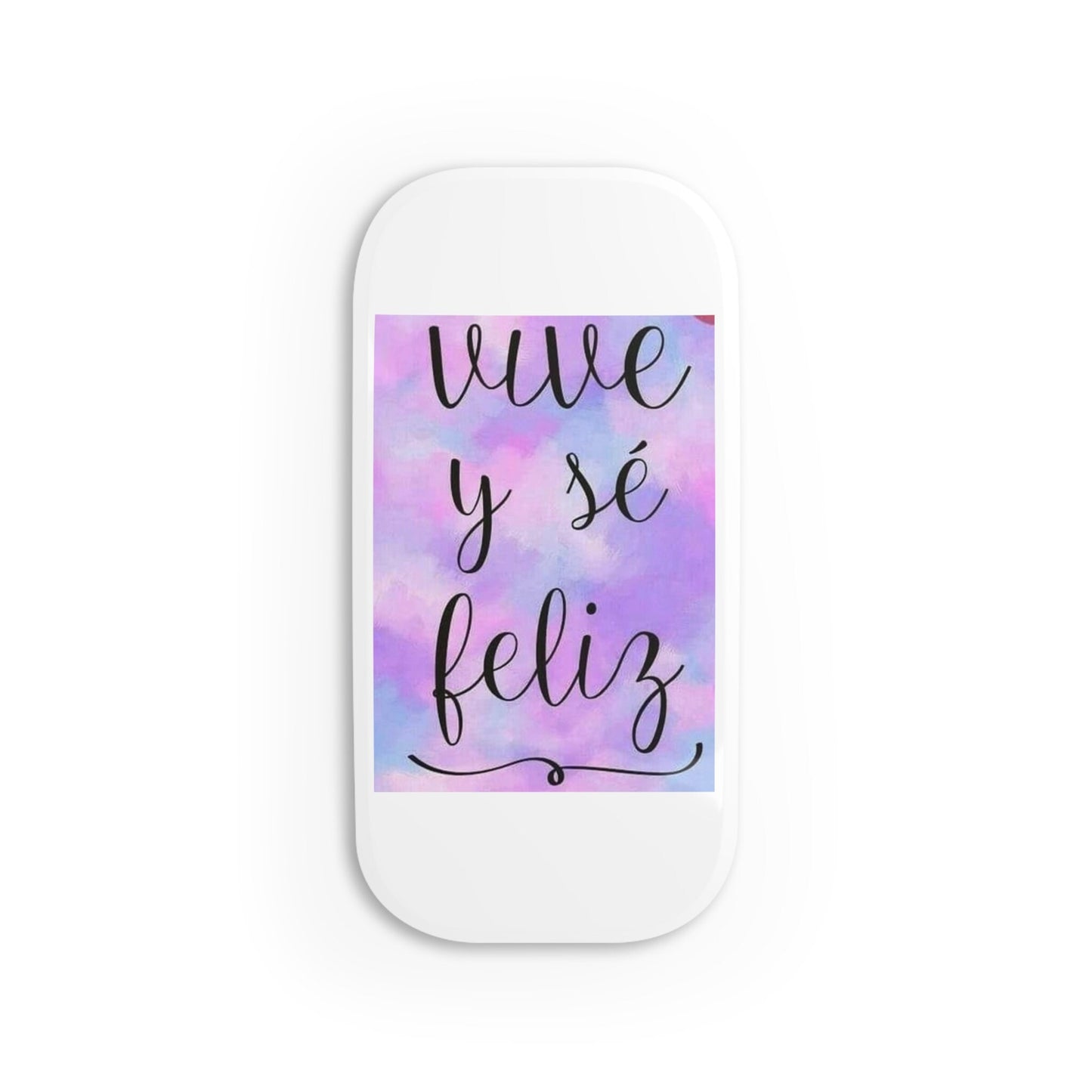 Live Be Happy Phone Click-On Grip Spanish