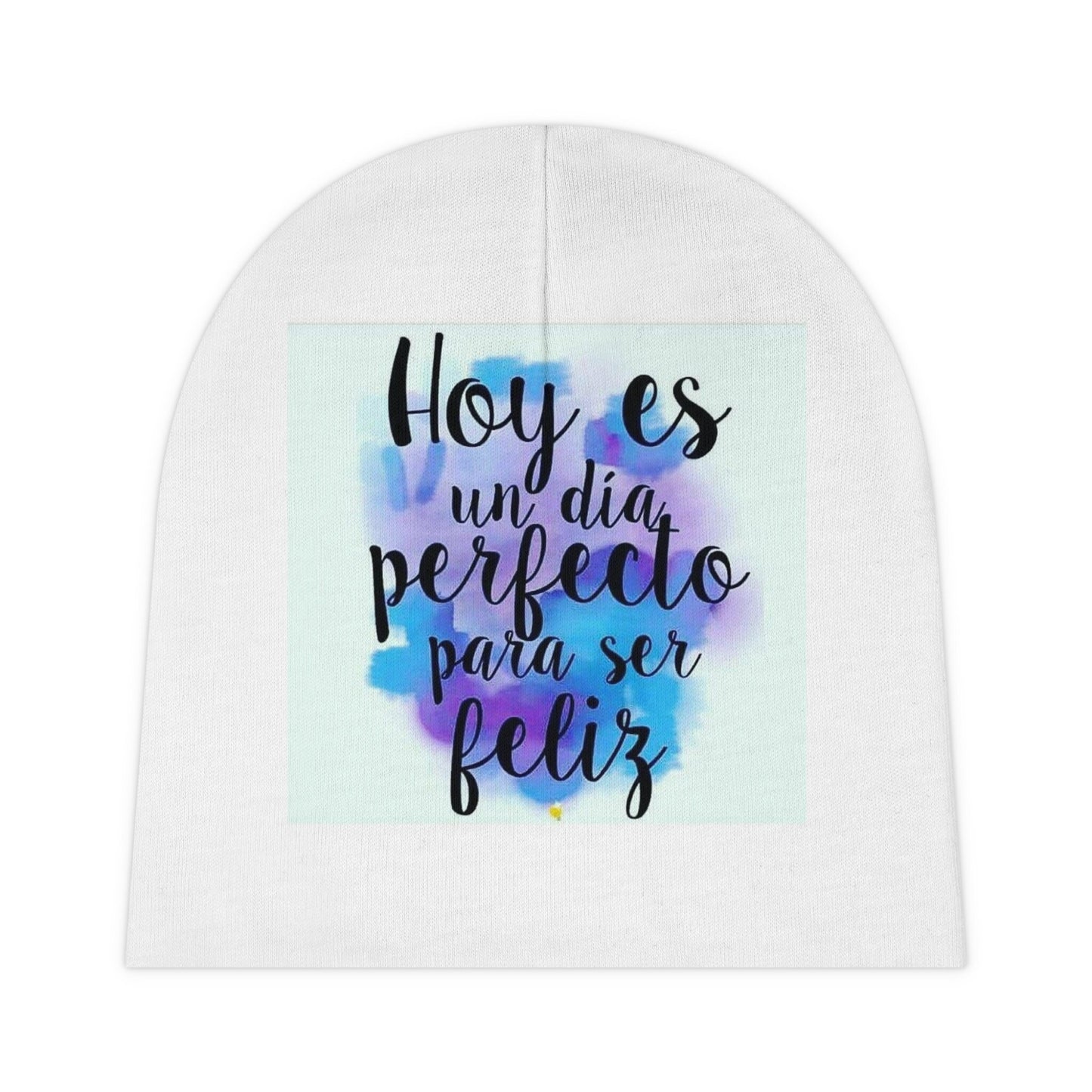 Perfect Day Baby Beanie (AOP) Spanish