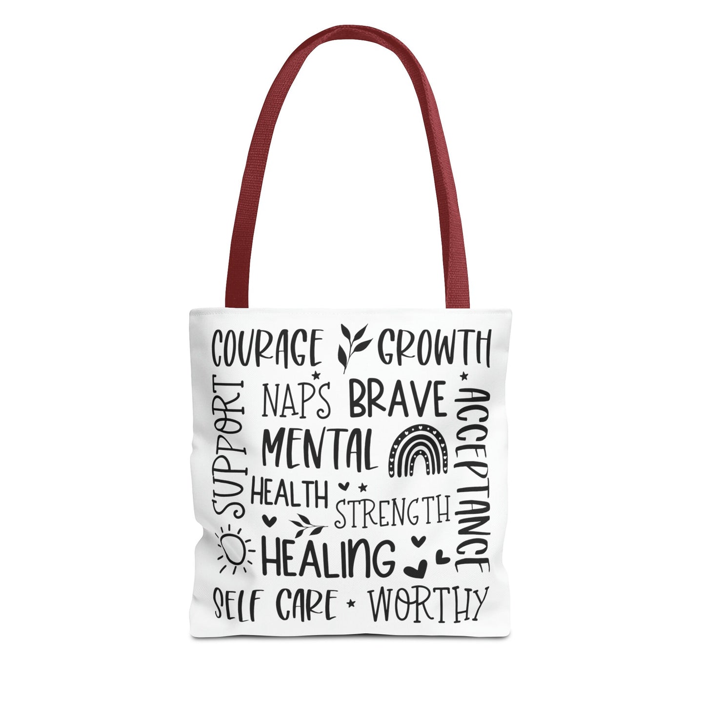 Collage Mental Health Tote Bag (AOP)