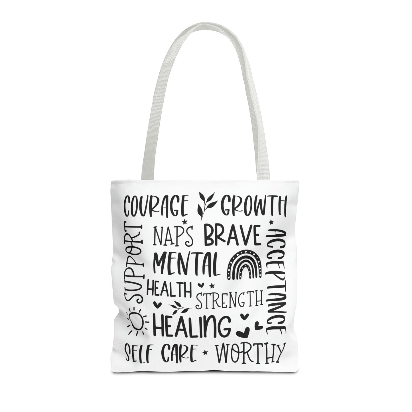 Collage Mental Health Tote Bag (AOP)