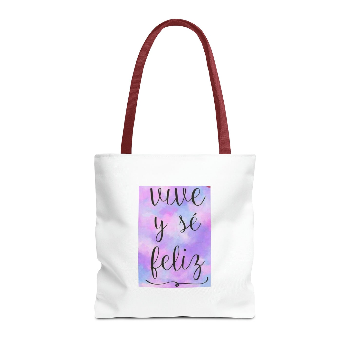 Live Be Happy Tote Bag Spanish (AOP)