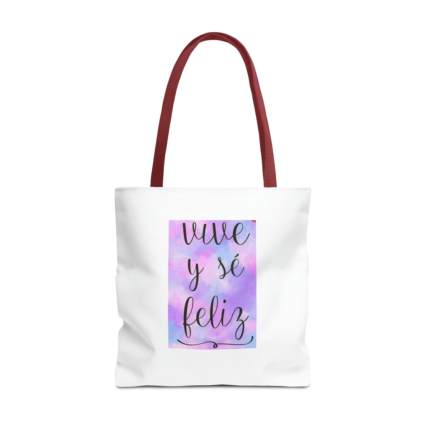 Live Be Happy Tote Bag Spanish (AOP)